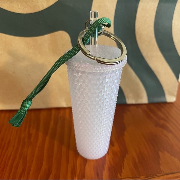 2021 Mini Starbucks Cold Cup Studded Tumbler Key Chain / Christmas Ornamentnt - Picture 4 of 5